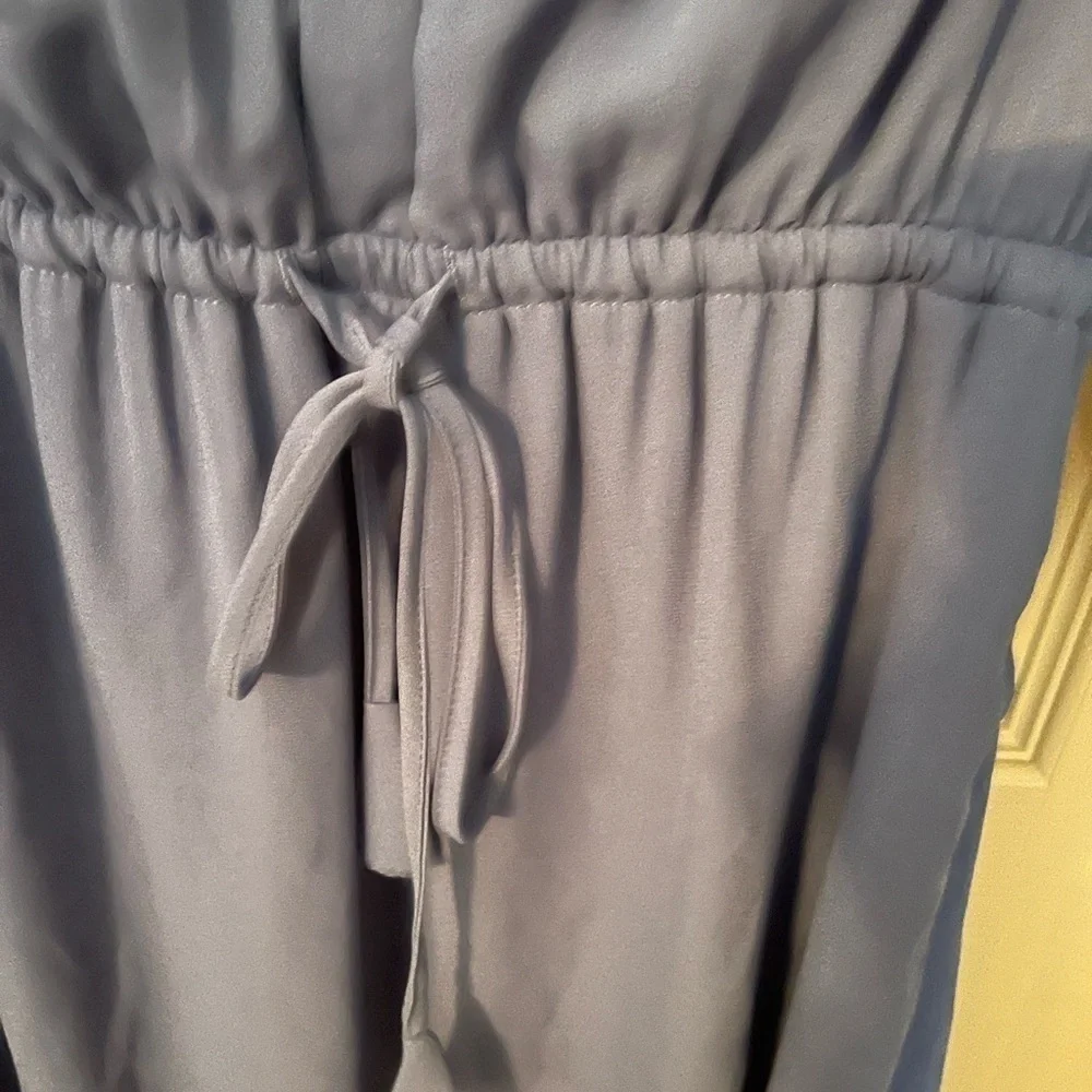 Daniel Rainn Navy Blue Dress Drawstring Waist 3/4 Sleeves - Picture 4 of 11